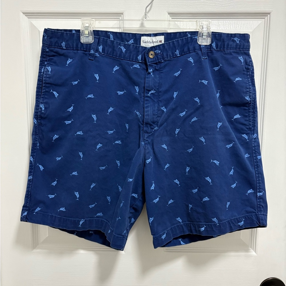 Saddlebred Navy Dolphin Print Men's Shorts